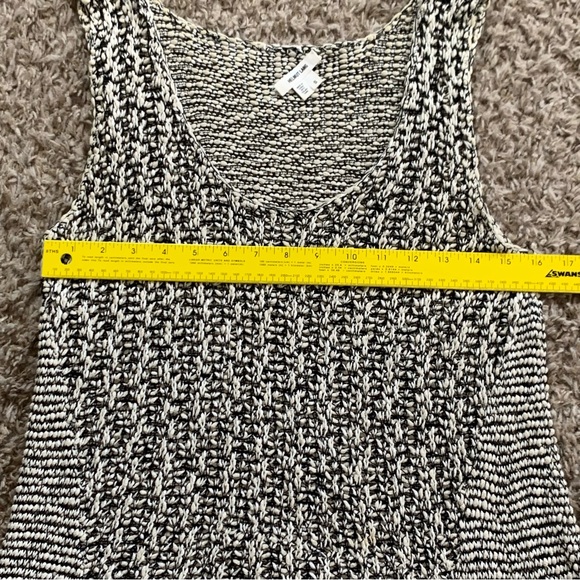 Helmut Lang Knit Linen Blend Sleeveless Scoop Neck Hi-Low Hem Top size Small - Picture 10 of 11